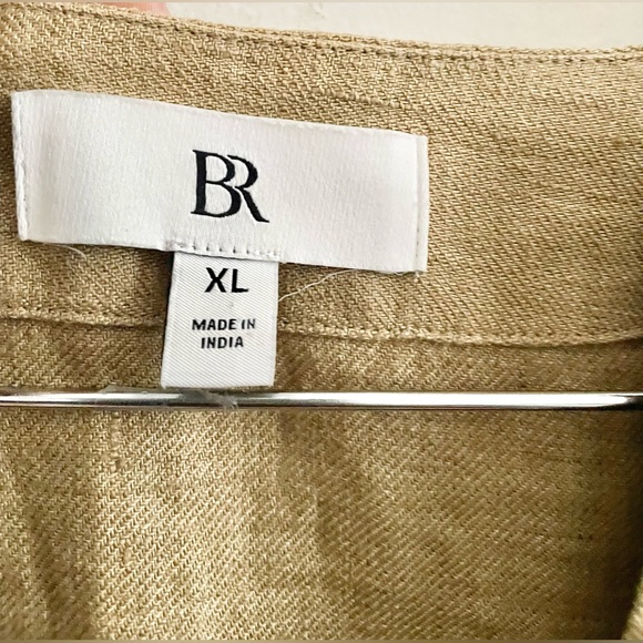 NWOT-BANANA REPUBLIC Textured European Line Kaftan Mini Dress Size XL - Picture 9 of 13